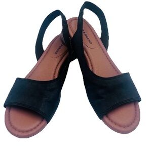 Lucky Brand Women's Rimma D'Orsay Sandal Heeled Black Size 7M